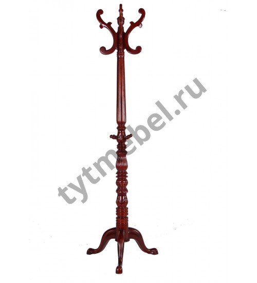 RC4008. Вешалка (массив красного дерева)  ANTIQUE (вишня), 50*50(183) см